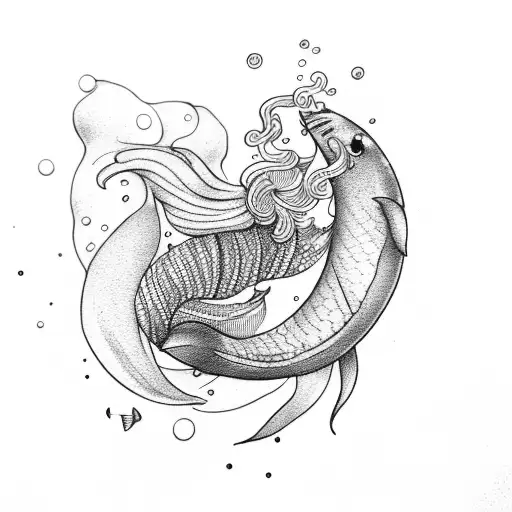 Open Book With Mermaid