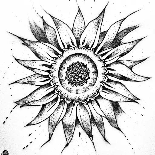 Throat Sunflower And Spider