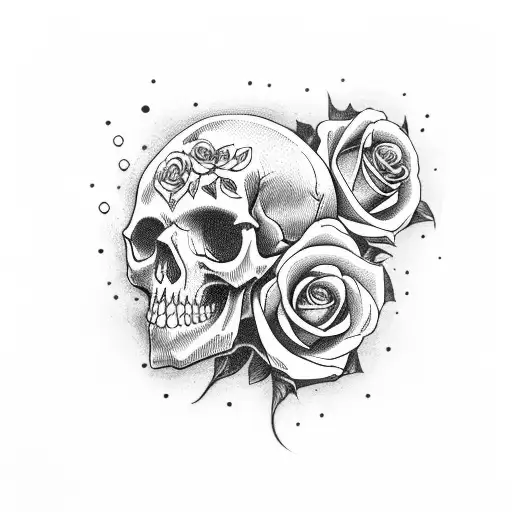 Skull And Roses
