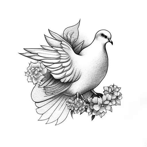 Dove With A Heart