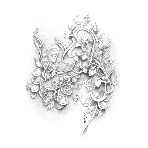 Vine With Lily Of Valley