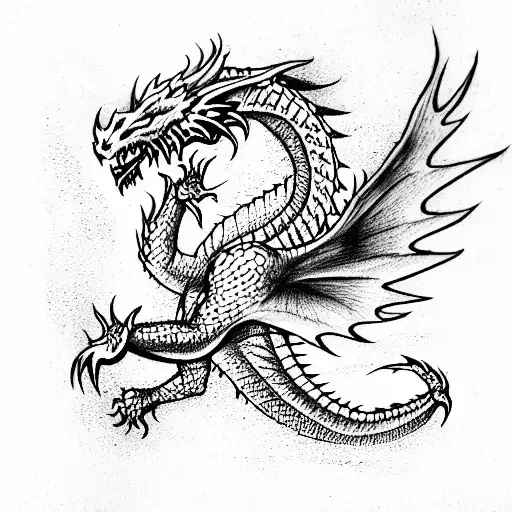 Dragon Woman Red Costa Rica Flag