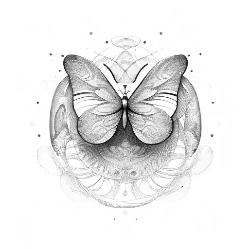 A Mesmerizing Design Of Colorful Butterflies Resting On A Bed Of Ocean Waves