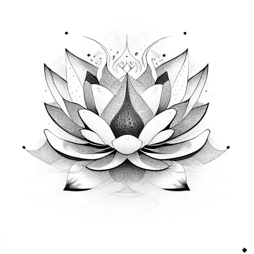 Lotus Flower Transforming Into A Muscular Falcon