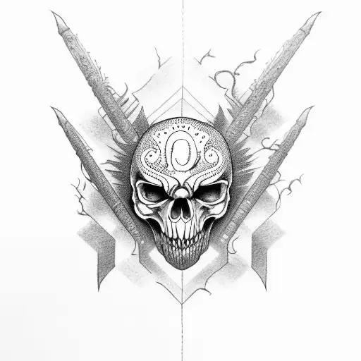 The Word Terror On Forehead