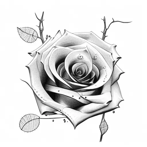 Rose That Grew Through A Fence