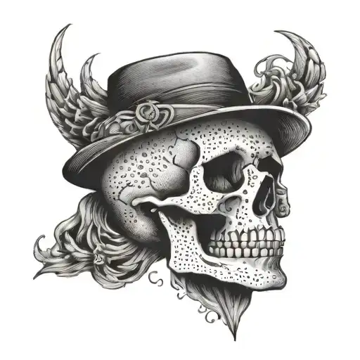 Skull In Semi-profile