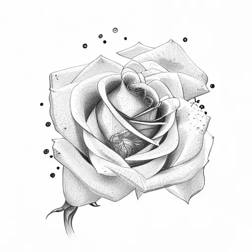 Rose Flower And Violet Flower