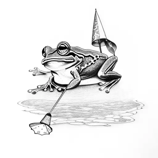 Frog With Umbrella