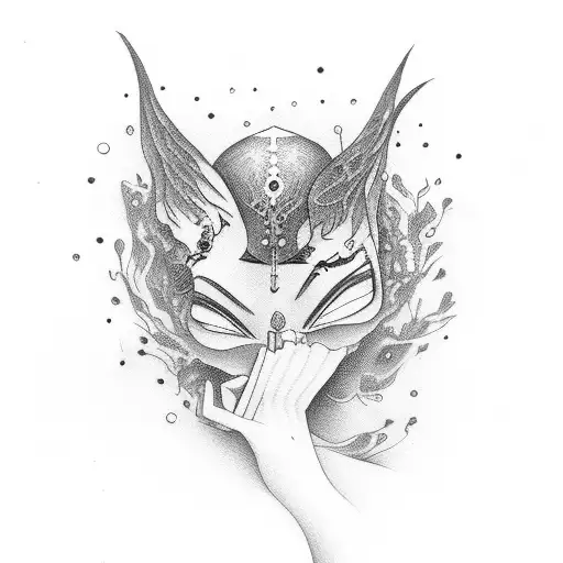 Female Anfel Falling Down