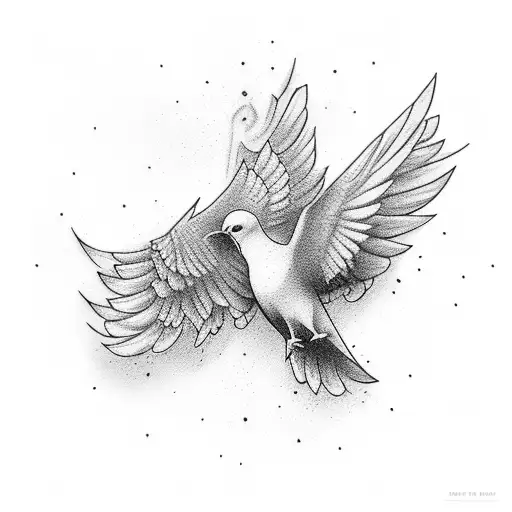 Dove Flying Out Of Gun