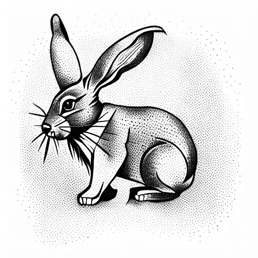 40S Style Cartoon Rabbit