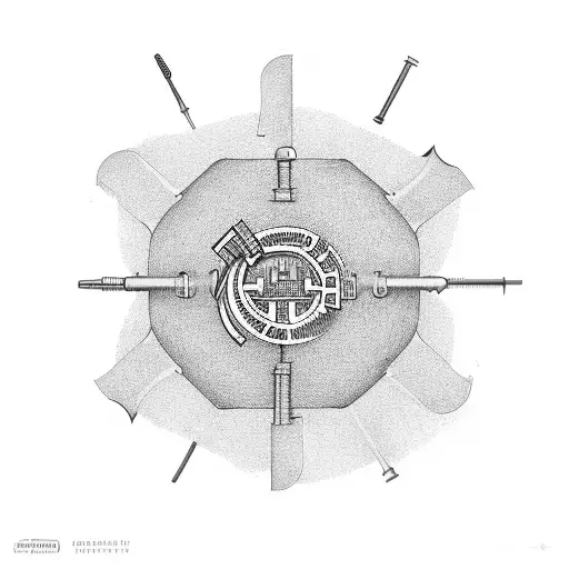 Hvac Tools Arranged In The Shape Of The Chicago Flag