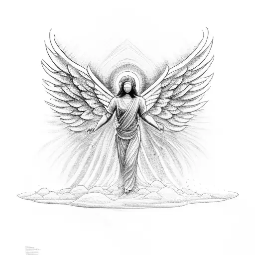 A Serene Angel Holding A Medical Caduceus