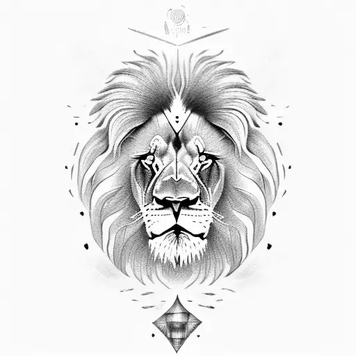 Lion With Macedonian Sun On Face