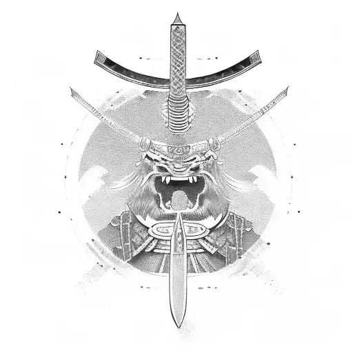 Samurai Katana With Warrior Kanji