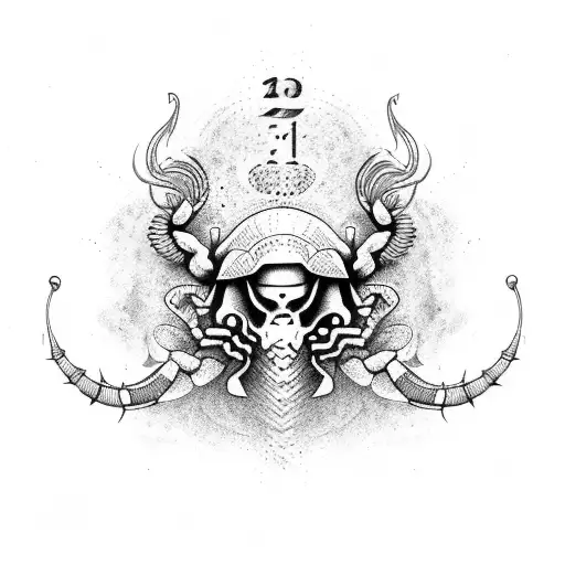 Scorpio Zodiac Tattoo With 03 November Birthdate