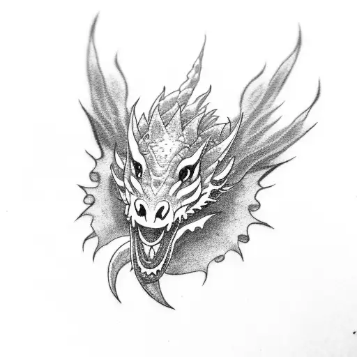 Small Dragon Eating Cupcake