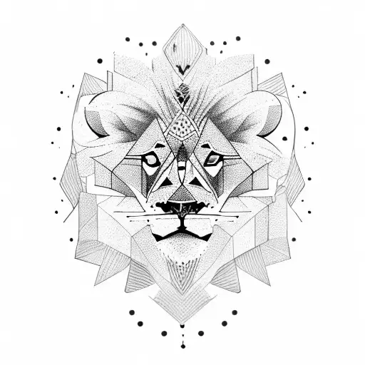 Lion Surrounded By Hyenas