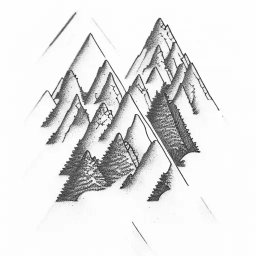 Christian Cross Clouds Mountains Trees