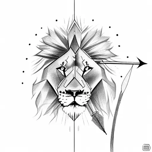 Lion With Arrow