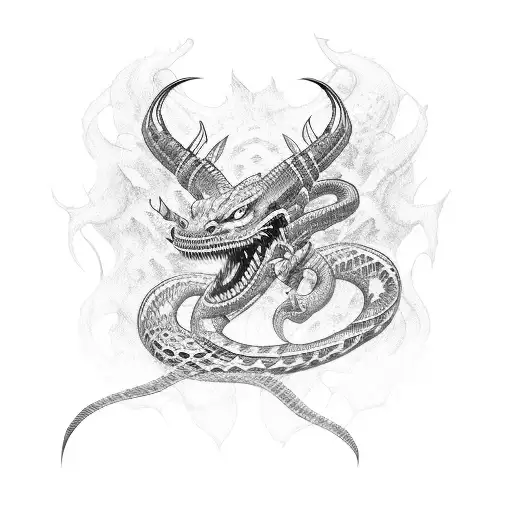Demon Serpent And War Banner