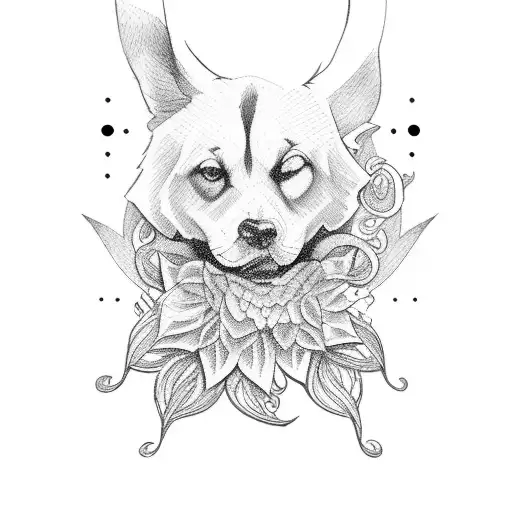 Nordic Barbar With A Flower