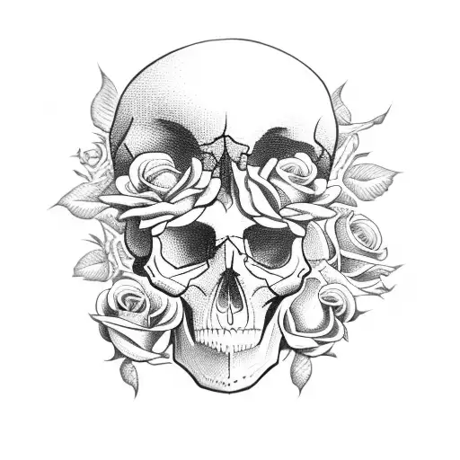 Skull And Roses
