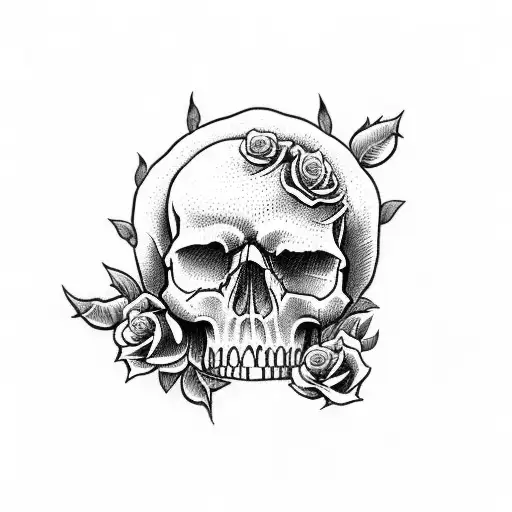 Skull And Roses