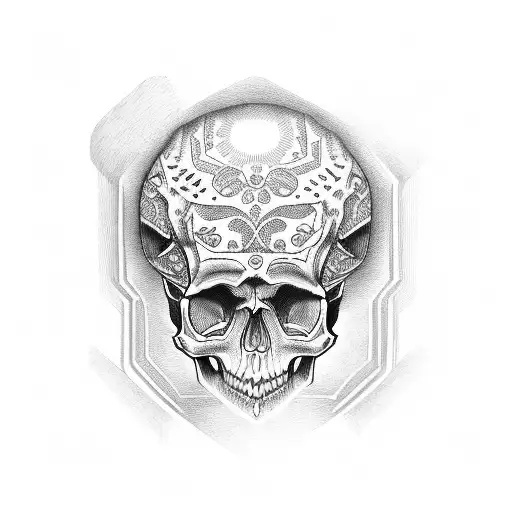 Skull Chicano Style