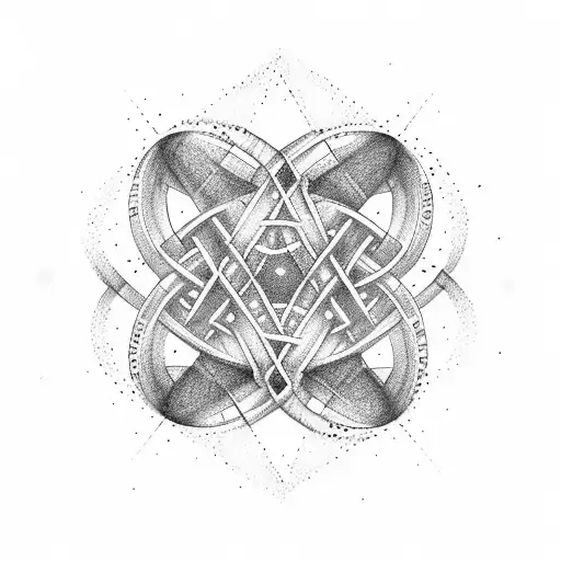 Dna Double Helix With Stars Inside