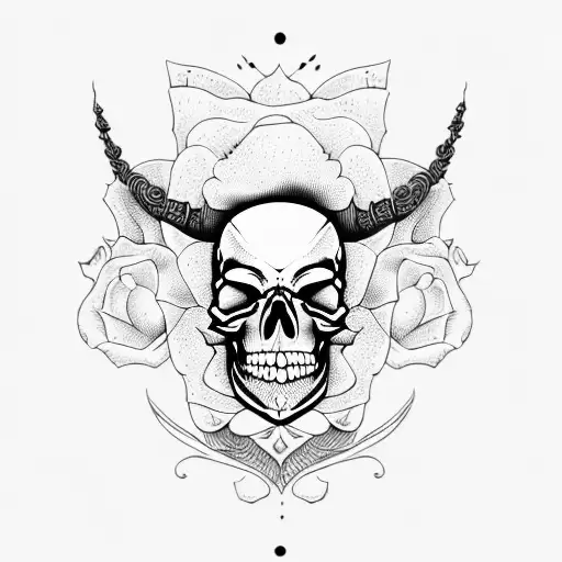 Skull And Roses