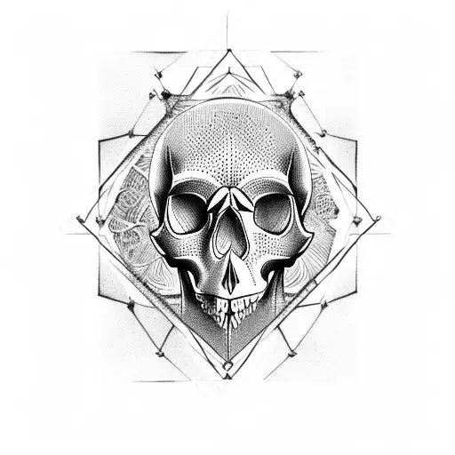 Skull In Triangle