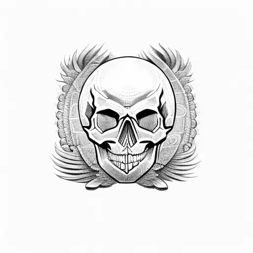 Skull And Gun And Money And Wings