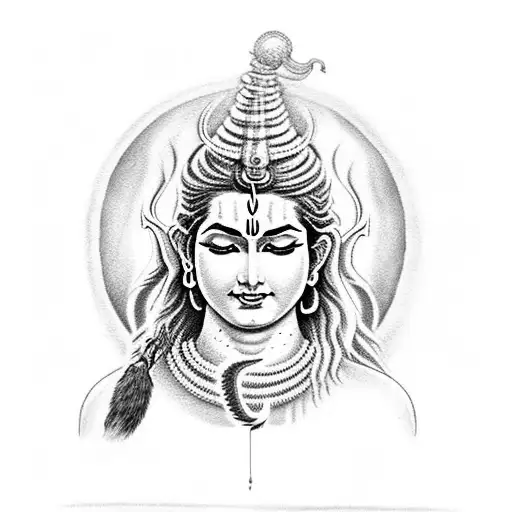 Lord Shiva With Bottom Dark Base