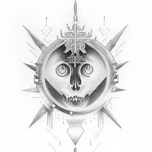 Stairway To Heaven Tattoo On Left Arm In Black And Grey