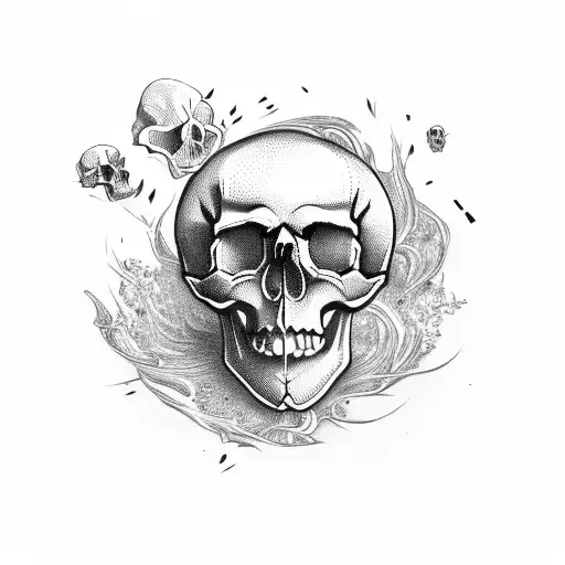 Skull Shooting Itself