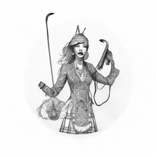 Scottish Dress On Mannequin