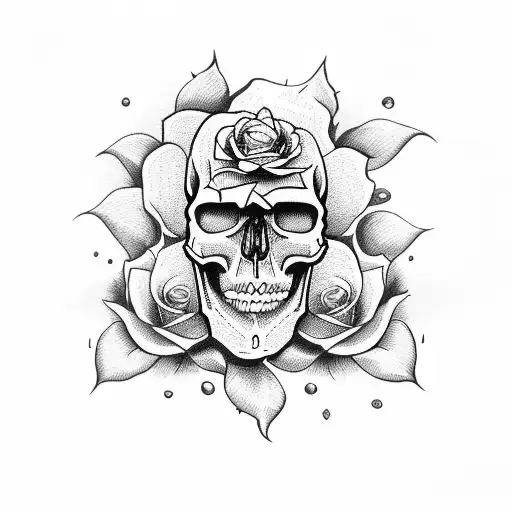 Skull And Roses