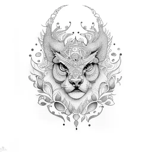 A Dotwork Tattoo Of A Detailed Sketchbook Open To A Page Filled With Intricate Animal Illustrations