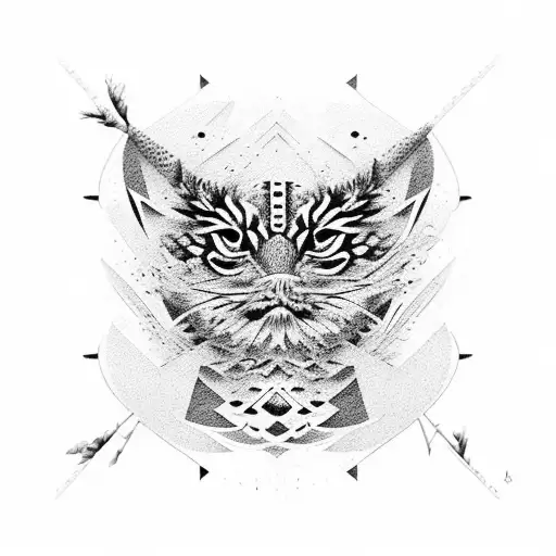 A Camouflage Pattern With Hidden Wildlife And Golf Elements