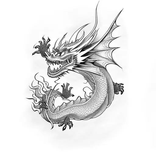 Dragon Breathing Fire