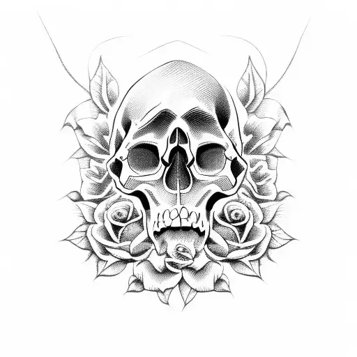 Skull And Roses
