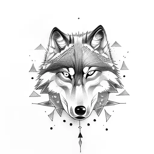 Wolf With Arrows