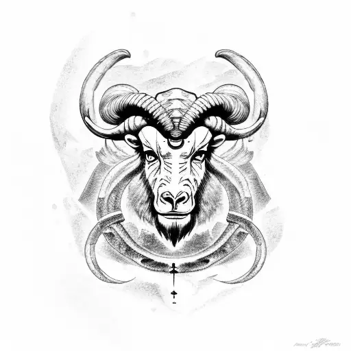Aries Zodiac Ram On Fire