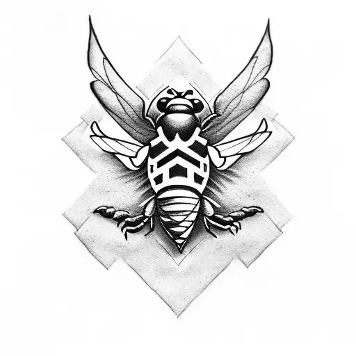 Wu Tang Logo With A Badass Bee