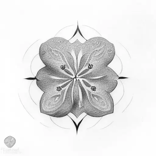 Four-leaf Clover In Rose