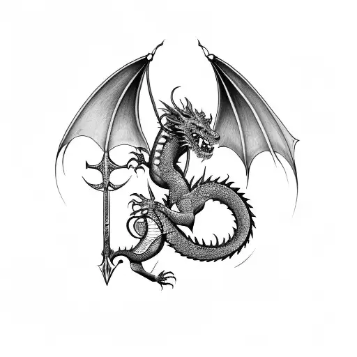 The Dragon Holds The Sword