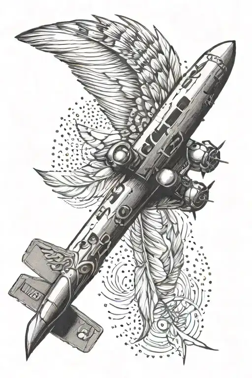 Indian Feather Ww2 B-52 Boeing