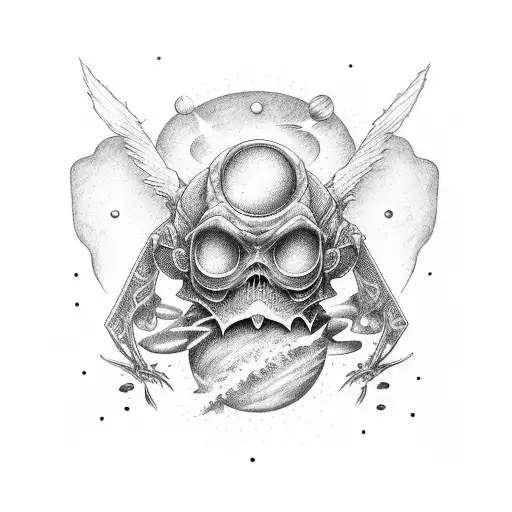 Great Atuin From Discworld Flying Through Space